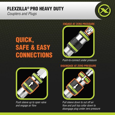 Flexzilla Pro Heavy Duty Safety Coupler, 1/2" FNPT A55818FZ